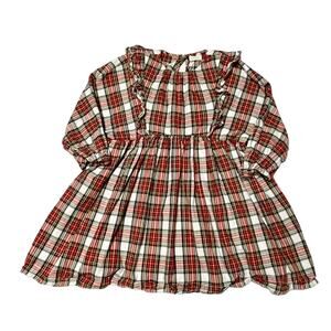 Crewcuts Snowy Stewart Tartan Plaid Dress Size 7